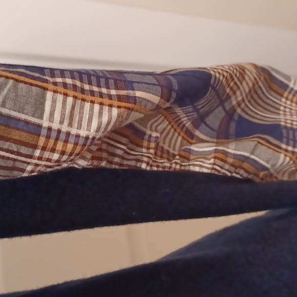 Veronica Beard Alder Mixed Media Merino Wool Navy Blue Sweater, size LG. Rare - Picture 3 of 6